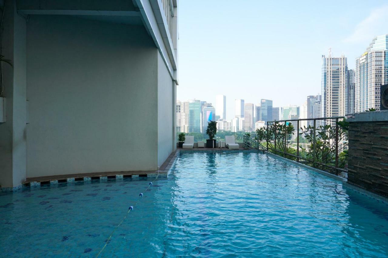 Pangsapuri 92 m² dengan 3 bilik tidur dan 2 bilik mandi peribadi di Senayan Jakarta Luaran gambar